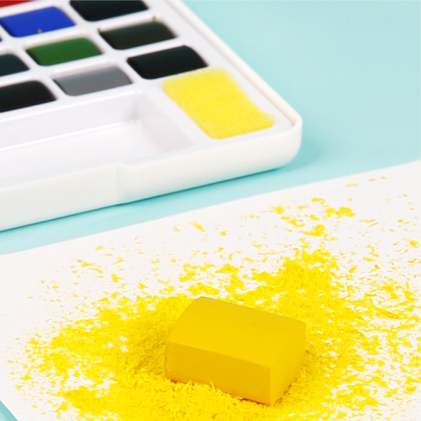 Hot selling multi-color OEM 36pcs water-based solid transparent watercolor painting set for kids drawing