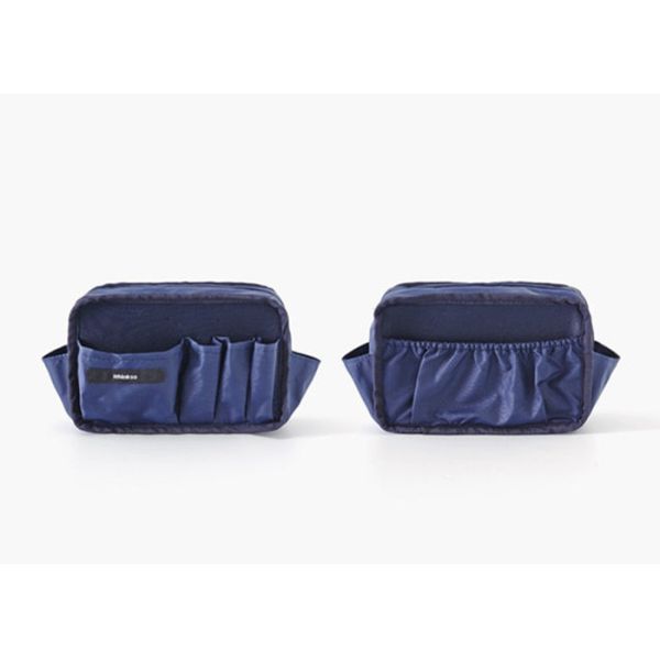 Nylon Water Resistant Travel Cosmetic Bags Multiple Pockets For Travel
