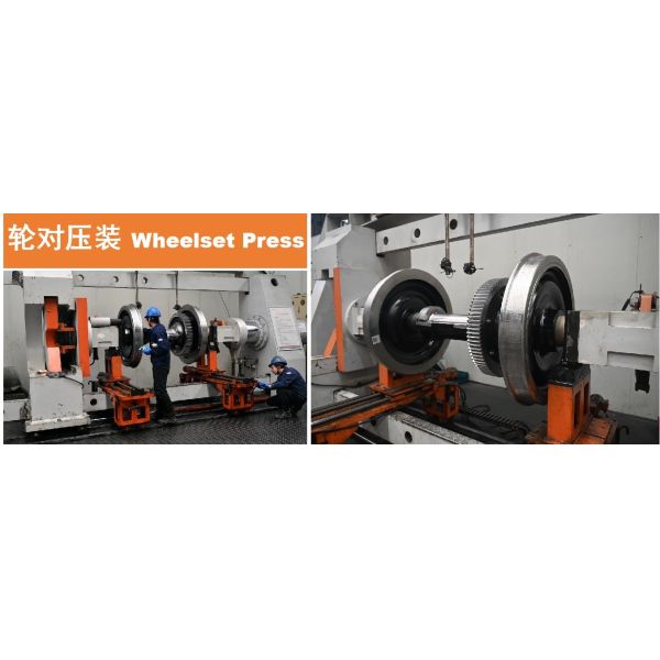 Customized Wheel Size Railway Wheelset with 5 Years Warranty and Roller Bearing for Locomotives