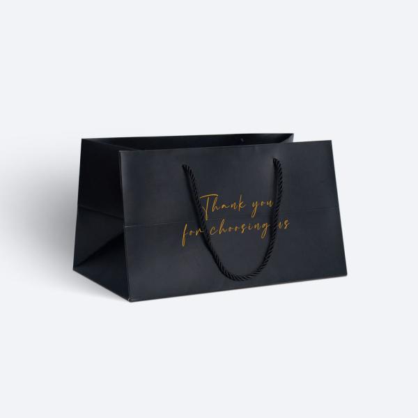 Custom Printed Logo Luxury Gift Paper Bag with Your Own Logo Gravure Printing Handmade