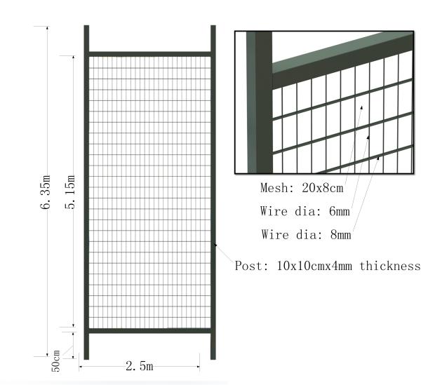 Environmental Temporary Site Fence Panels / Chain Link Fence Construction