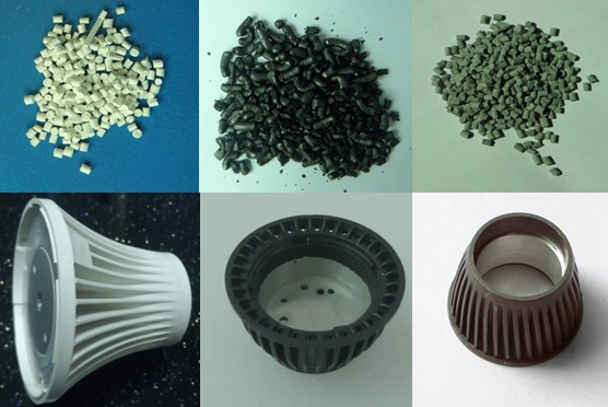 Пластмасса жары нейлона PA6 Eco термально дирижируя для тонуть чашки светильника СИД/жары