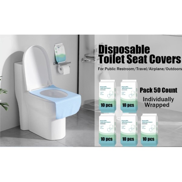 Toilet Seat Covers Disposable 16x24 Inch XL Portable Toilet Liners Travel Seat Cover For Outdoors,Hotel, Hospital, Travel, Public Toilet Seat Cover