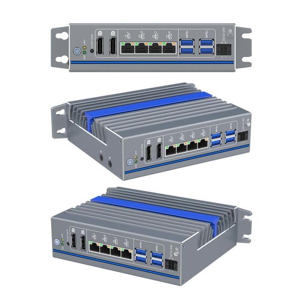 Industrial Box PC 12th Gen Intel Alder Lake U DC 12V-24V 4.7 GHz 4 Lan