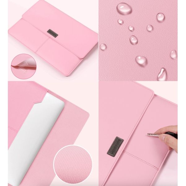 13' розовый PU защитный рюкзак с закрывающейся крышкой Velcro для ноутбука