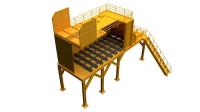 Cuve de stockage horizontale de boue d'eaux usées universelle avec l'agitateur