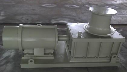 Guincho hidráulico marinho da âncora do arranjo horizontal com único cilindro, corda de fio de aço