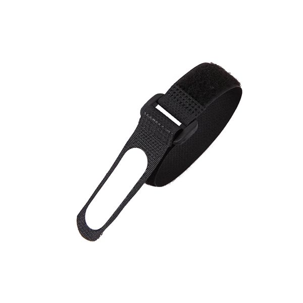 Writable Hook And Loop Cable Management Plastic Hook 70% Polyester Reusable