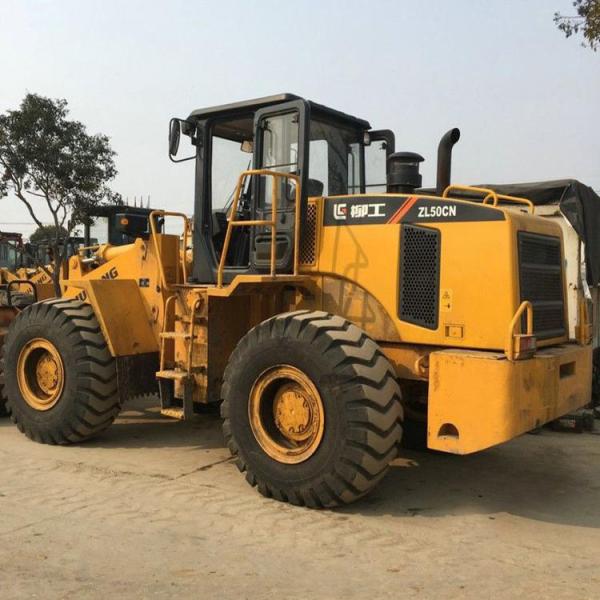 Front Loader Moving Type Used Wheel Loaders With 3.2m Bucket Width