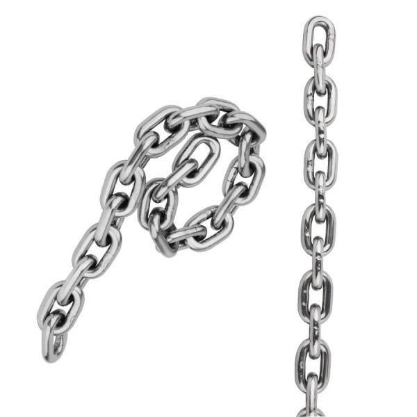 Polishing Marine Hardware 316 304 Stainless Steel DIN766 Anchor Link Chains for Boat