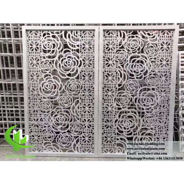 Écrans métalliques écran en aluminium façade feuille d'aluminium pour fenêtre et façade