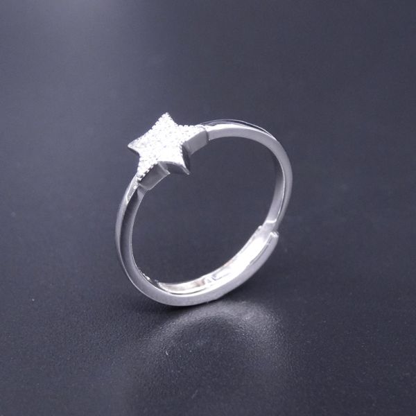 Пустой браслет шарма серебра формы пера/белое золото покрыли кольца стерлингового серебра