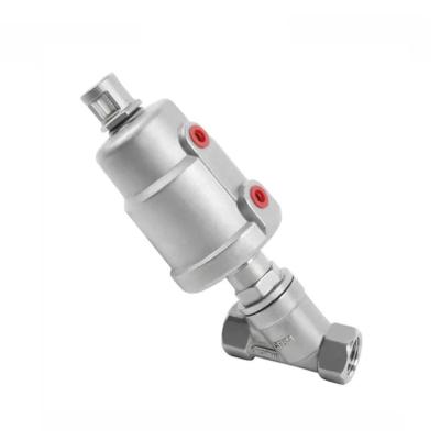 Controle DN15 1/2 polegadas de aço inoxidável válvula de assento pneumática de controle de vapor de água ângulo
