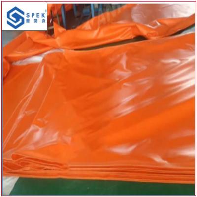 Orange Waterproof  PVC  Coated Chicken Manure Conveyor Belt for farming