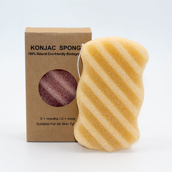 Губка 8.6×6.5×2.5cm волны метки частного назначения Konjac активированная очищая