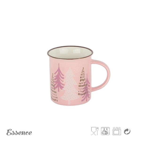 Custom Ceramic Christmas Mug / Cup Decal Printing With Logo 11OZ Eco Friendly