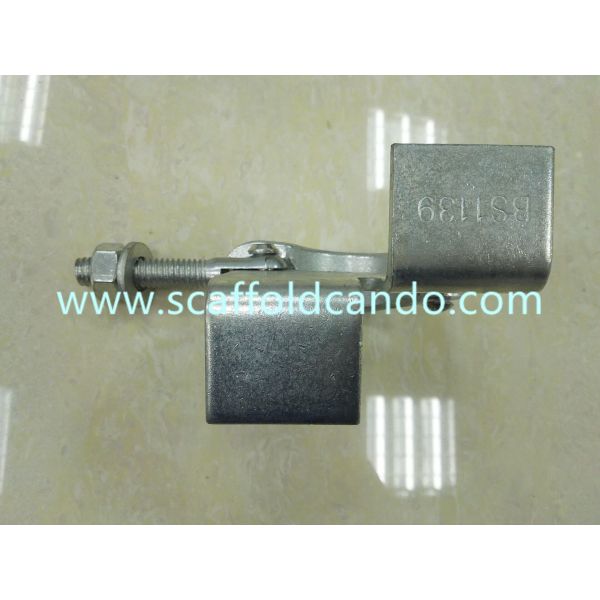 Good quality low prices scaffolding Q235 electro galvanized 48.3mm board retaining coupler, BRC clamp for sale
