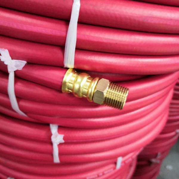 Custom High Pressure 7.6m EPDM Air Hose With BSP Or NPT Fittings