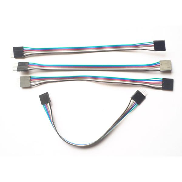 Dupont Ribbon Cable Assembly 2.54mm Pitch 6 Pin Male To Female 2.54mm