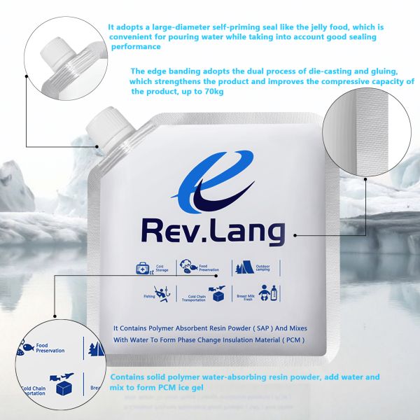 Cooler Reusable PCM Ice Pack Long Lasting Freezer Packs
