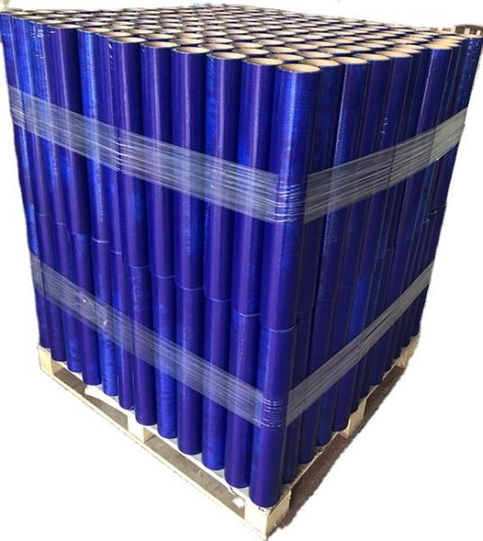 Blue Color PE Glass Protective Film For Temporary Protection Width 20 - 1700mm UV Resistant