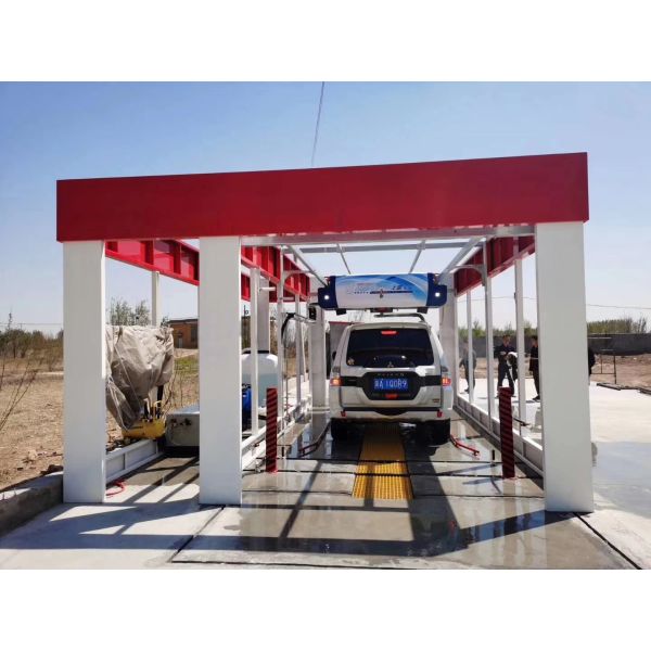 Auto 7000mm Touchless Car Wash Machine With 18.5kw Water Pump
