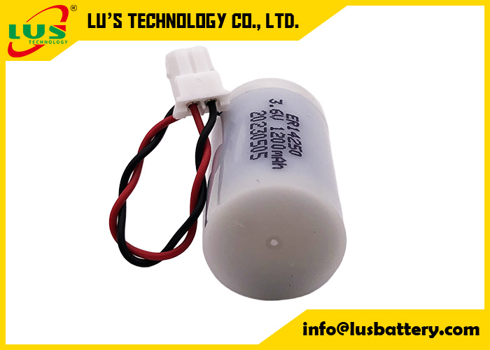 Не-перезаряжаемые размер 3.6V 1200mAh батареи ER14250 1/2 AA хлорида Thionyl лития (Li-SOCl2) с водоустойчивым случаем