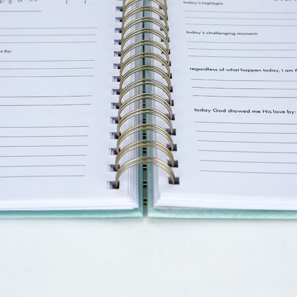 ISO9001 Hardcover Notebook Printing A4 A5 Spiral Notebook Planner For Monthly Weekly Dairy