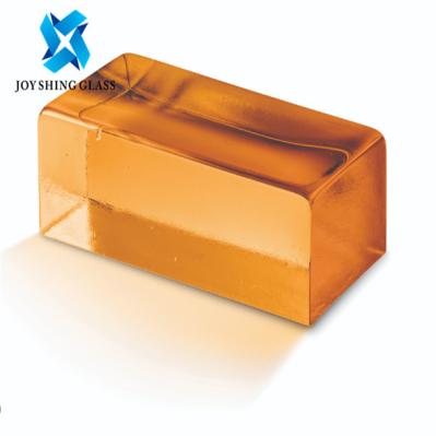 Crystal Glass Block Brick Retangular contínuo para a decoração/construção