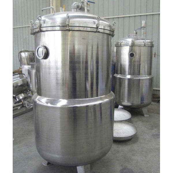 Stainless Steel Food Sterilization Equipment Manual Operate Vertical Retort