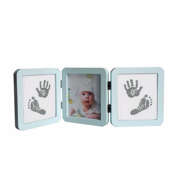 Wooden Baby Hand And Footprint Picture Frame Customized Baby Photo Album