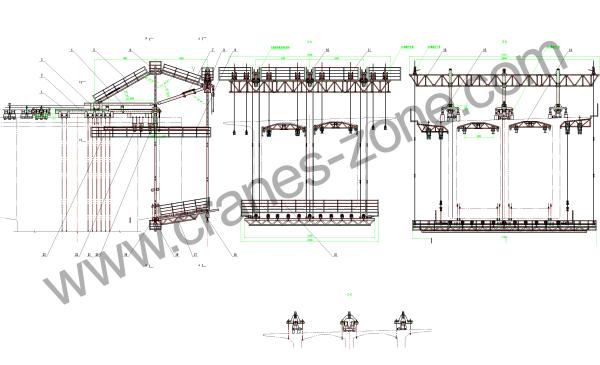 Convenient Assembly OEM Form Traveller System For Free Cantilever Construction