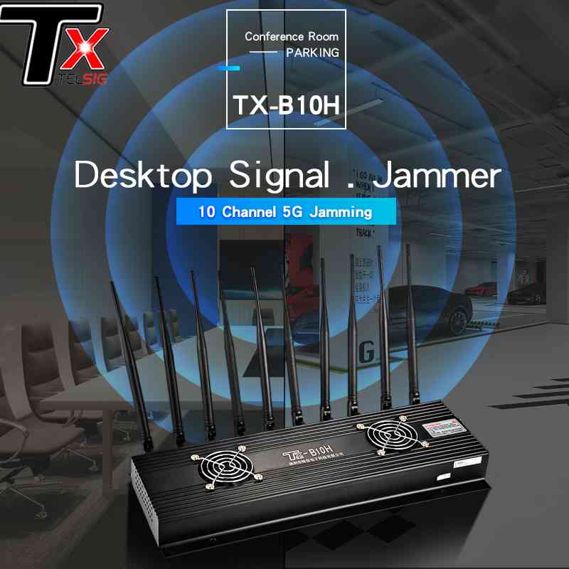 Jammer сигнала UHF VHF Wifi телефона 10 каналов для тюрьмы школы домашнего офиса