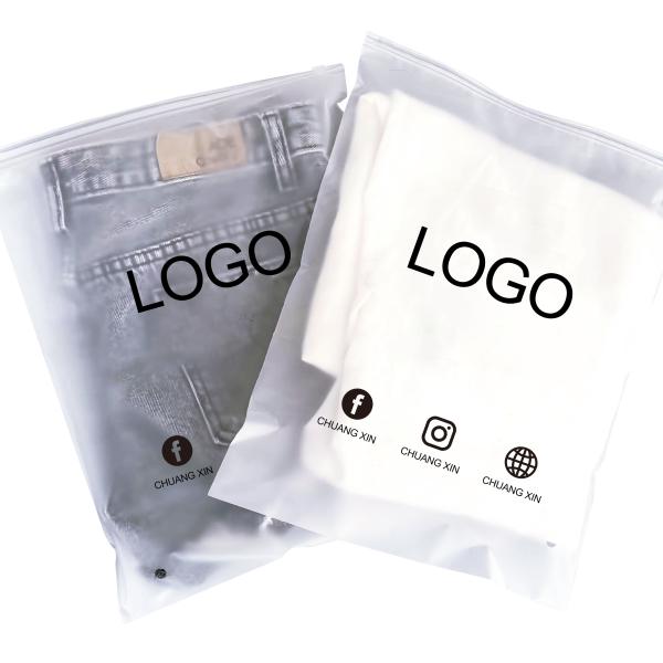 CTCX Ziplock Bags Clothing Packaging Clear Plastic Zipper Bags Packaging With Logo Sacs En Plastique Custom Zip Lock Bags