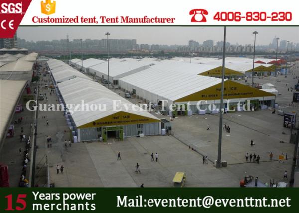 Clear Span Wide Outdoor Event Tent Aluminum Frame With Sandwich Panel Walls
