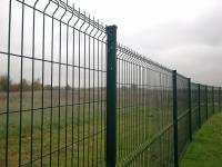 3D pliant la poudre soudée incurvée de PVC de Mesh Garden Security Fence de fil de fer enduite