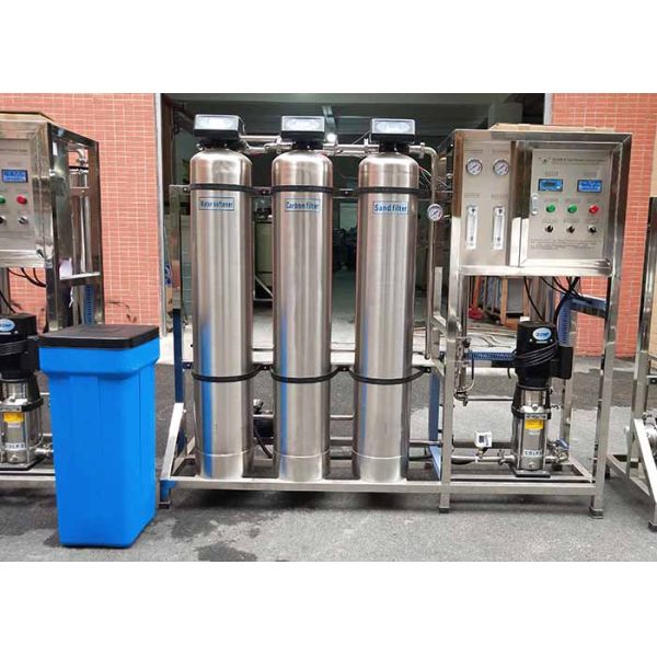 500LPH SS Ro Water Treatment Machine Plant  Industrial Water Softener Filter System