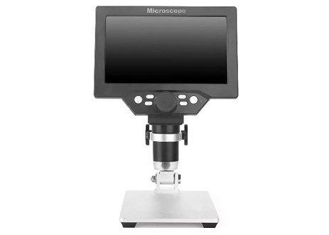 LCD 7 Inch Wireless Optical Digital Microscope 12MP 1200X 8 LED Lights