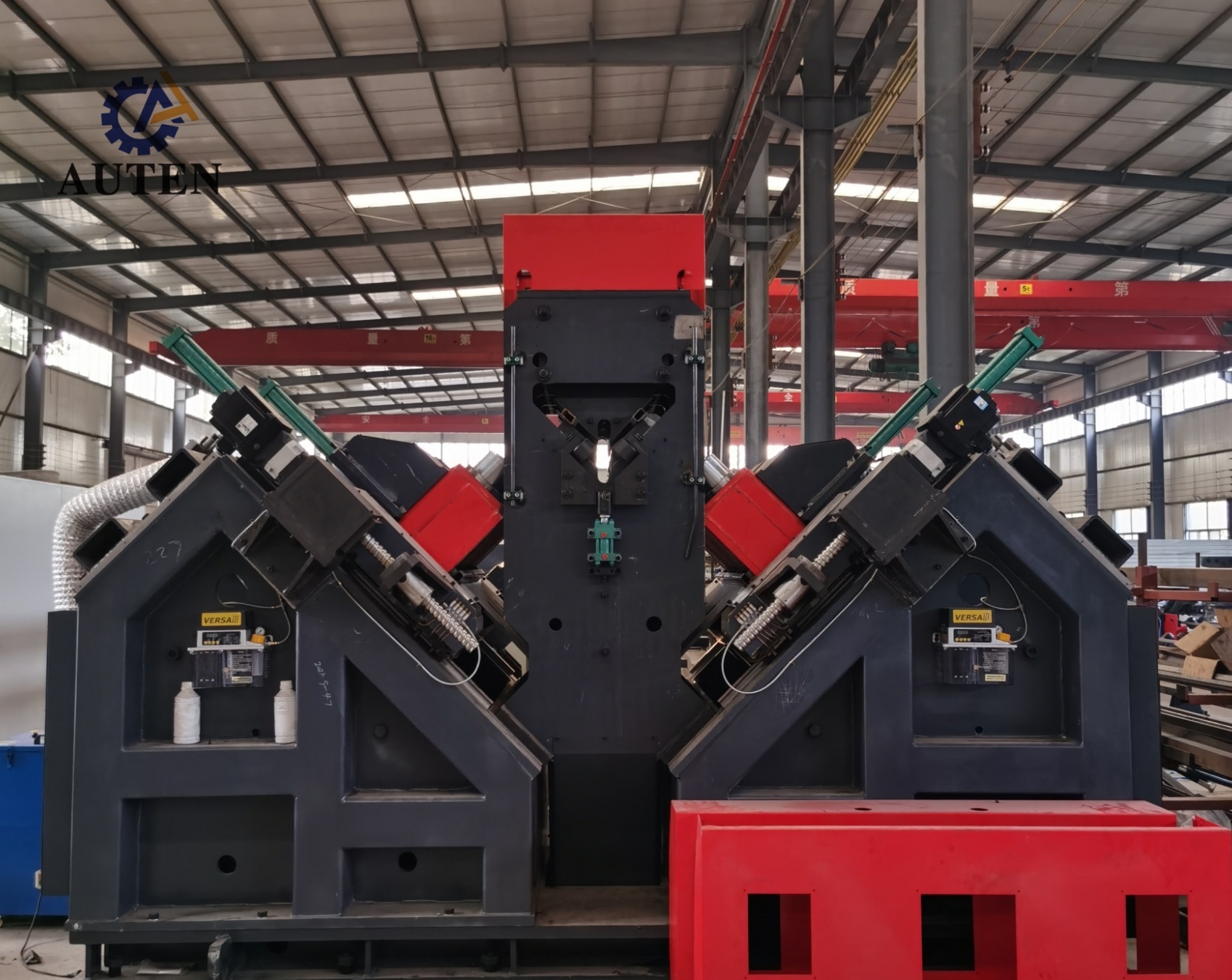 Model ADM3635 CNC Angle Drilling And Marking Processing Line For Power Tower