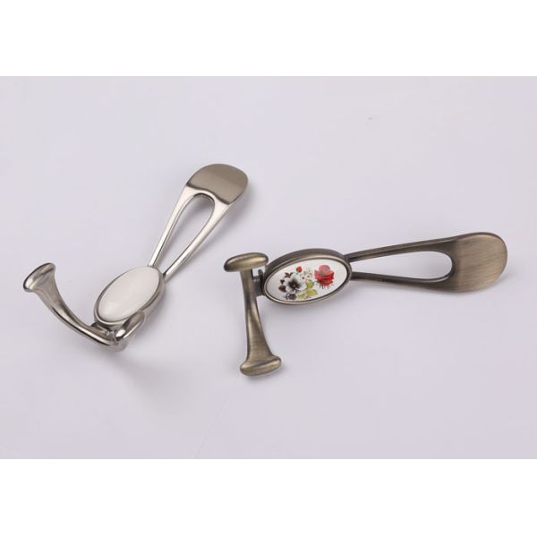 European Style Ceramic Clothes Hanger Hooks Wall Mounted Furniture Hardware