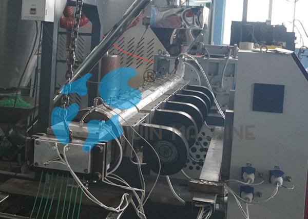 350KG / H PET Recycled Flakes Plastic Granulator Pelleting Line Long Life