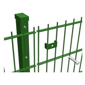 Hot Dipped Galvanized Double Loop Wire Fencing For Gardens 55*100mm Mesh Hole