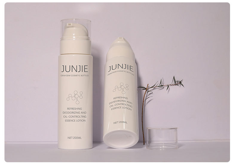 Custom Design 200ml Cosmetic Lotion Bottle Luxury Packaging Plastic Hair Care Shampoo Bottle PET Facial Cleanser