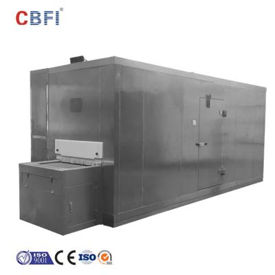 Máquina rápida refrigerando do gelo do transporte da congelação de alimento do bolo do pão do congelador rápido do túnel 1000KG/H
