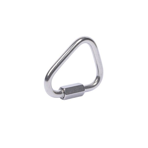 3/8 Inch Quick Link Carabiners Highly Polished Stainless Steel Oval Locking Carabiners Heavy Duty Chain Link Connector