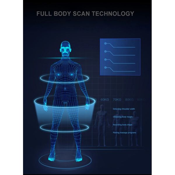 AI Voice 136cm SL Track 4D Massage Chair With ABS Cover