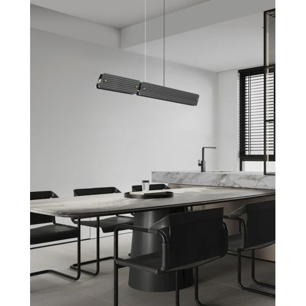 Скандинавская роскошная медная люстра современный минималист длинные полосы стекла подсветка подсветка для дома