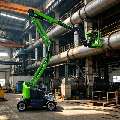 Self Propelled Indoor Electric Articulated Boom Lift Platform 60 Waterproof