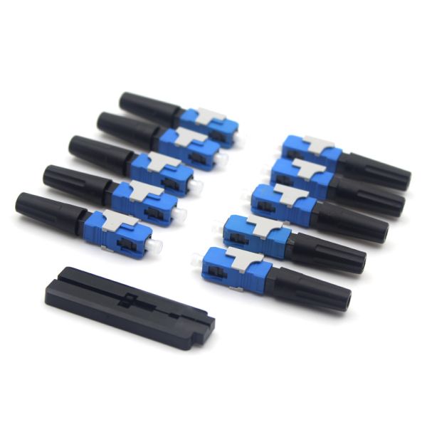 Conector óptico rápido para ligações FTTx sem fio