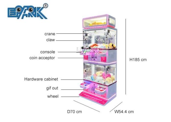Australia Arcade Four People Crane Claw Machine Catch Gift Vending Machine